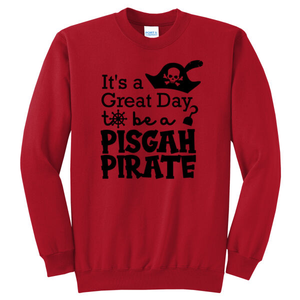 Great Day to be a Pisgah Pirate - Core Fleece Crewneck Sweatshirt Thumbnail