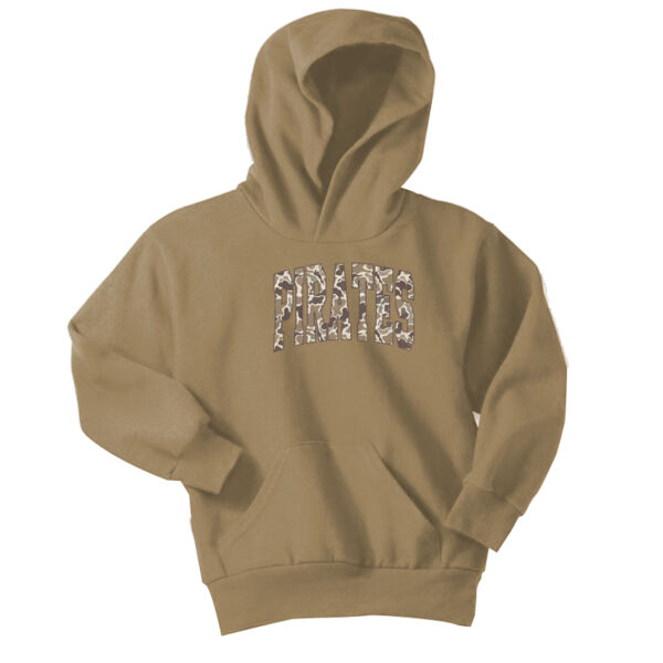 Pirates Camo - Youth Core Fleece Pullover Hooded Sweatshirt Thumbnail