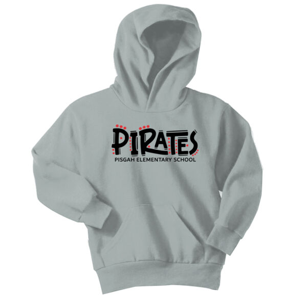 Pirates Funky Font - Youth Core Fleece Pullover Hooded Sweatshirt Thumbnail
