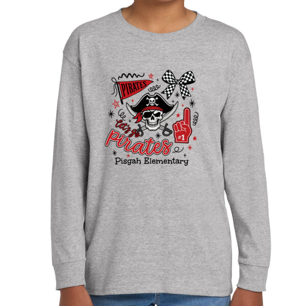 Pisgah School Spirit - Youth Heavy Cotton 100% Cotton Long Sleeve T Shirt Thumbnail
