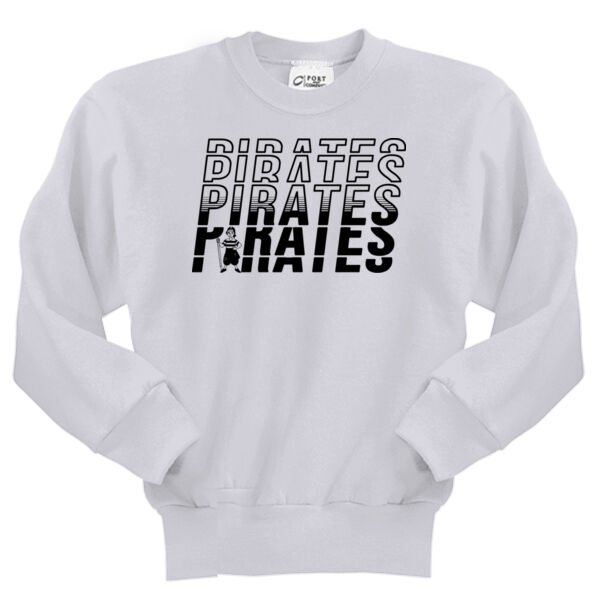 Pirated Slanted - Youth Core Fleece Crewneck Sweatshirt Thumbnail