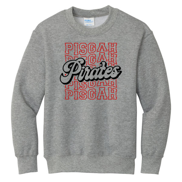 Pisgah Wave - Youth Core Fleece Crewneck Sweatshirt Thumbnail