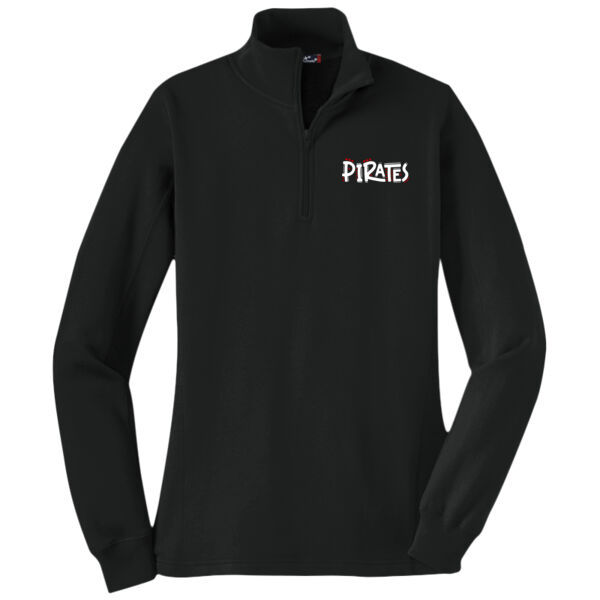 Embroidered Pisgah Funky Font - Women's 1/4 Zip Sweatshirt Thumbnail