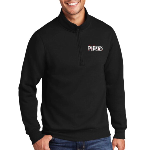 Embroidered Pisgah Funky Font - Core Fleece 1/4 Zip Pullover Sweatshirt Thumbnail